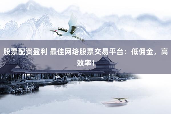 股票配资盈利 最佳网络股票交易平台：低佣金，高效率！