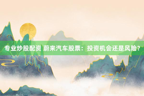 专业炒股配资 蔚来汽车股票：投资机会还是风险？