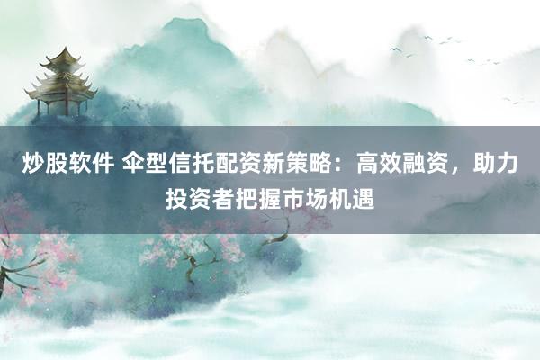 炒股软件 伞型信托配资新策略：高效融资，助力投资者把握市场机遇