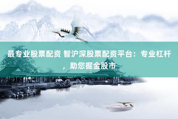 最专业股票配资 智沪深股票配资平台：专业杠杆，助您掘金股市