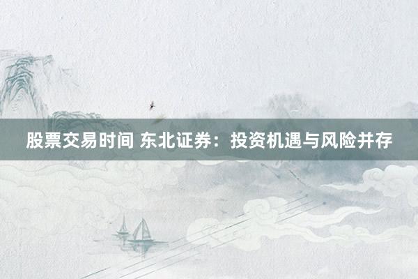 股票交易时间 东北证券：投资机遇与风险并存